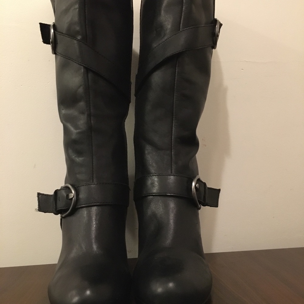 Leather Knee Boots